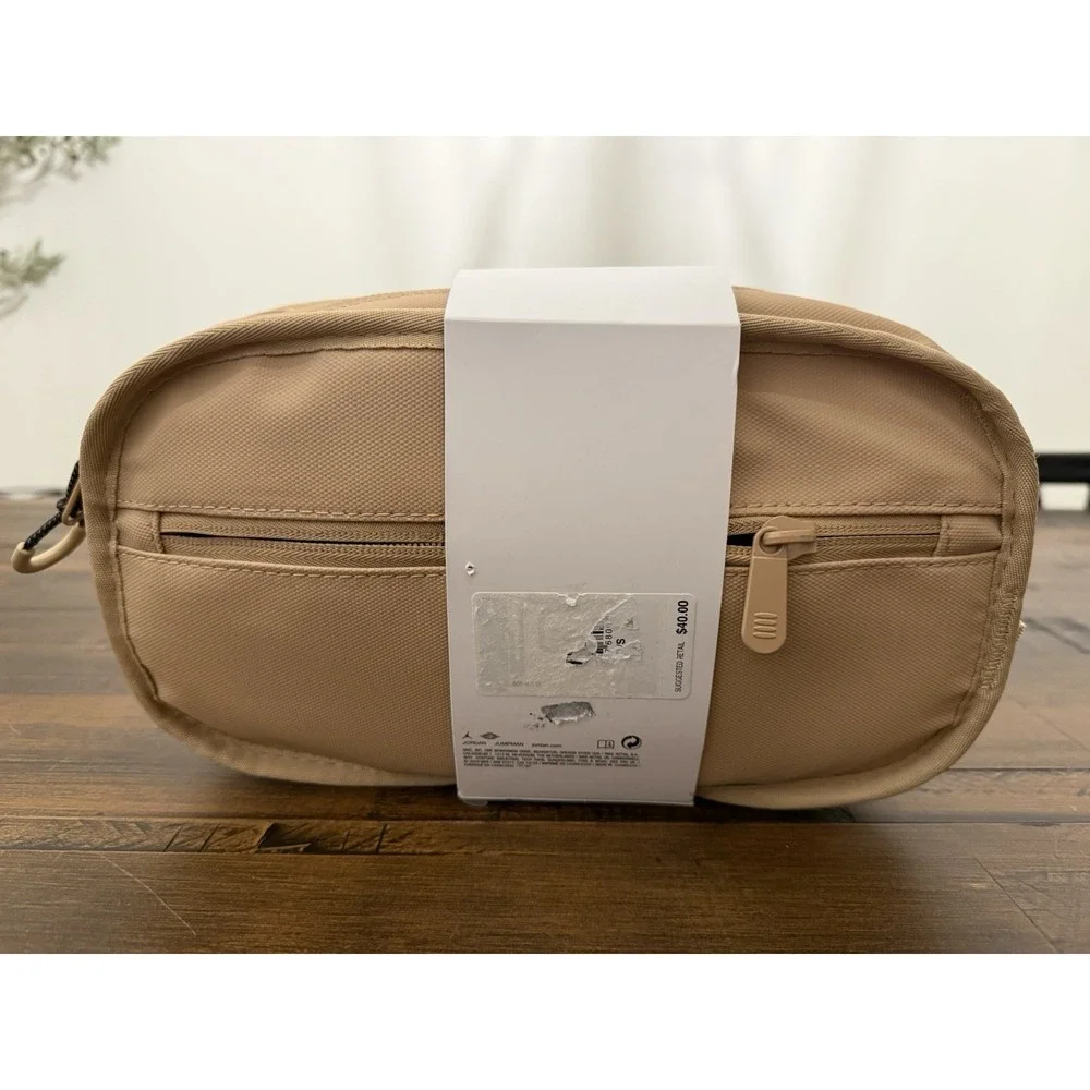 Air Jordan Travel Dopp Kit Clutch Bag Toiletries Bag Hemp Tan Shaving Kit Bag